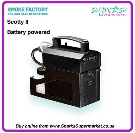 Scotty Ii Battery Powered Fog Machine Sparks Lighting Supermarket