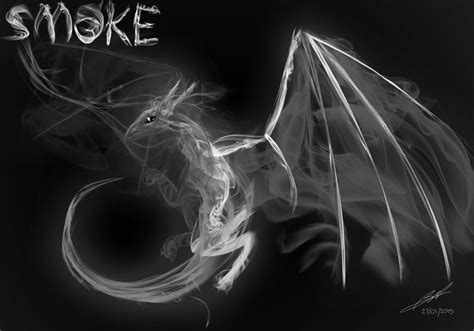 Smoke Dragon Art Digital Art Fuzzy
