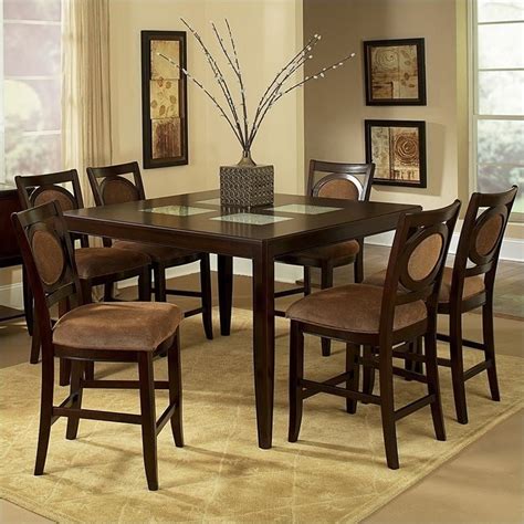 Steve Silver Company Montblanc 7 Piece Counter Height Dining Set