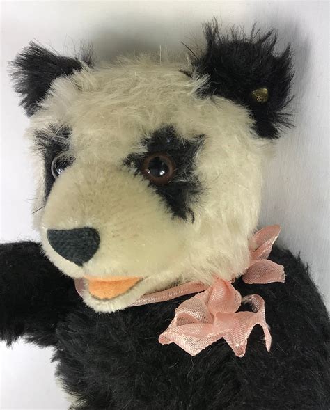 Vintage Steiff Teddy Panda Bear Replica 1938 Mohair With Etsy
