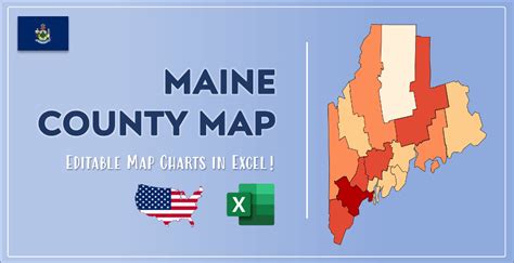 Maine County Map And Population List In Excel