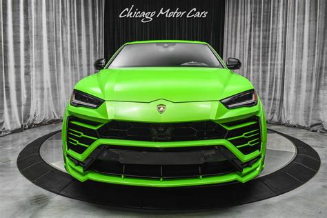 Used 2021 Lamborghini Urus Suv Verde Mantis Pearl Novitec Widebody