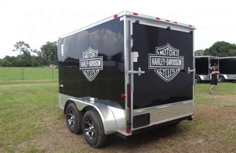 6 X 10 Tandem Custom Harley Davidson Trailer Custom Trailers Triple