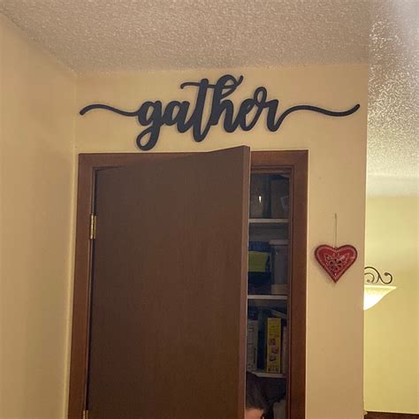 Gather Sign up to 42 color options Gather word cutout | Etsy