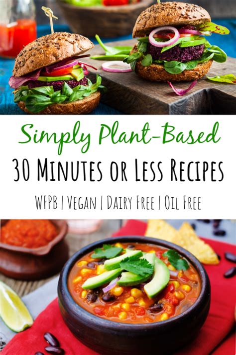 If You Need Some Quick Easy Healthy Whole Food Plant Based Recipes