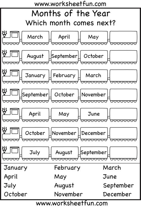 Months Of The Year 1 Worksheet Ingles Para Preescolar Años En