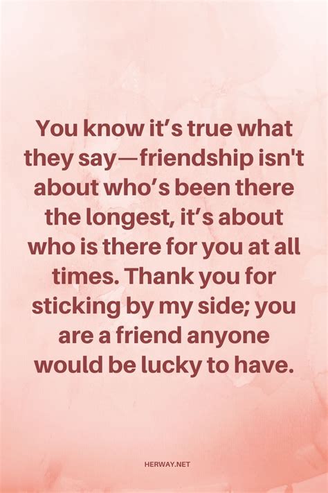 50 Sweetest Thank You For Being My Friend Quotes And Texts