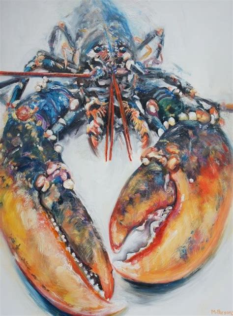 Lobster 2014 By Michelle Parsons Sea Life Art Sea Creatures Art