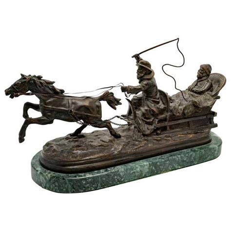 Large Russian Bronze Sleigh Ride Group After Evgeny Alexandrovich Lansere For Sale At 1stdibs