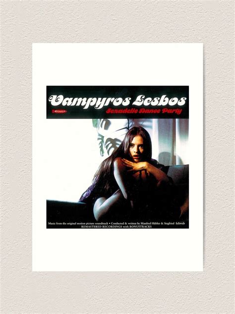 vampyros lesbos sexadelic dance party album cover art print by