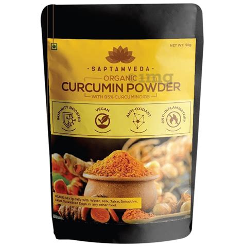 Saptamveda Organic Curcumin Powder Buy Packet Of 50 0 Gm Powder At