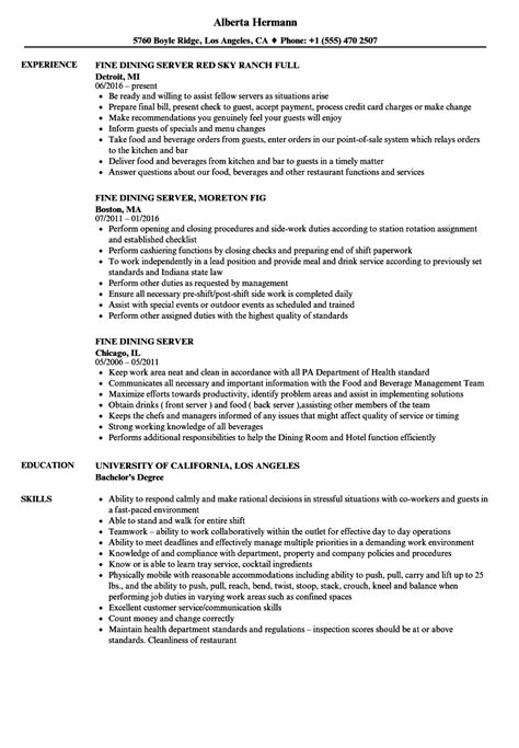 See sample cvs for any job. Server Resume Examples | IPASPHOTO
