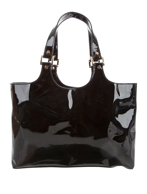 Tory Burch Black Patent Leather Tote - Handbags - WTO74346 | The RealReal