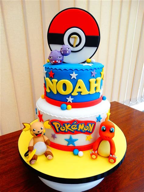 Pokémon Charmander Raichu Weezing Cake Xmcx Birthday Cake Kids