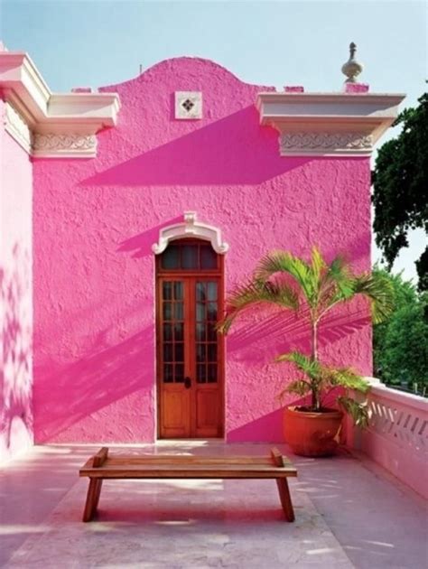 Brightly Painted Stucco House In Mexico Gorgeous Stucco Building