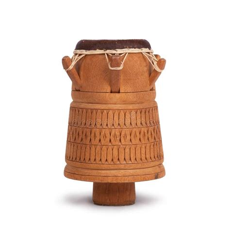 Djembe Surinam Percussion Handmade Wooden Drum With Goat Skin Stock