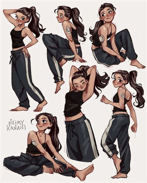 Pose Exercises 👼🏼 I Used What I Was Wearing As Reference And Did The