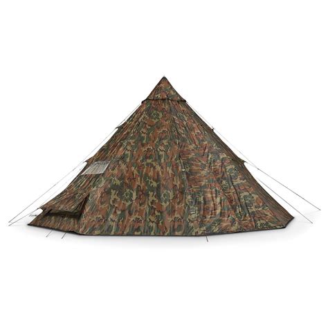 Hq Issue 18 X 18 Teepee Tent Woodland Camo 234574