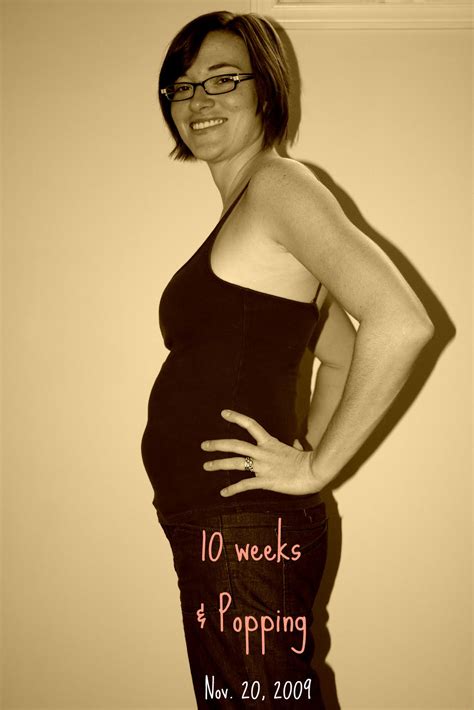 10 Weeks Pregnant Bump Baby