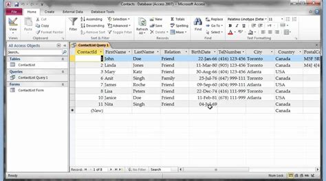 Microsoft Access 2007 2010 Part 3 Query And Reports Youtube