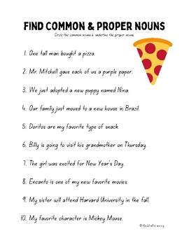Common and proper nouns