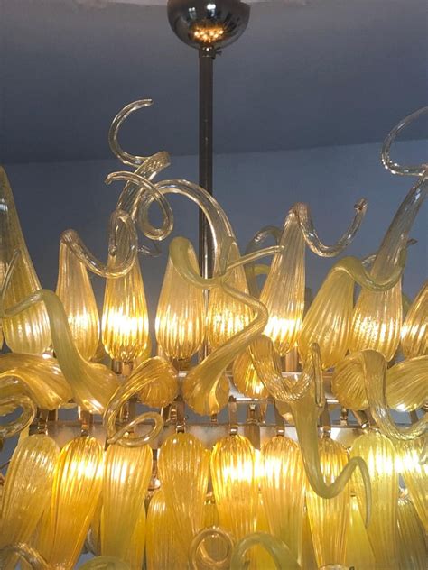 Amazing Dale Chihuly Style Murano Glass Chandelier Late 20th Century