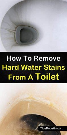 Vinegar eliminates hard water deposits in your toilet bowl. 3 Excellent Ways to Remove Hard Water Stains from a Toilet ...