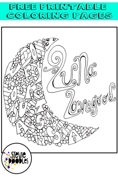 Check spelling or type a new query. Free Luna Lovegood Coloring Pate in 2020 | Printable adult ...