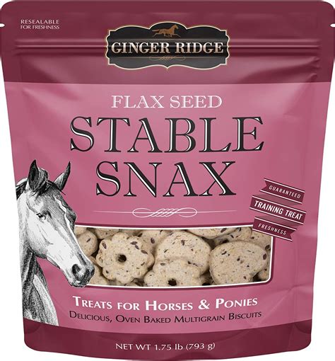 Ginger Ridge Stable Snax Horse Treats Vanilla Flax 175 Pound Bag