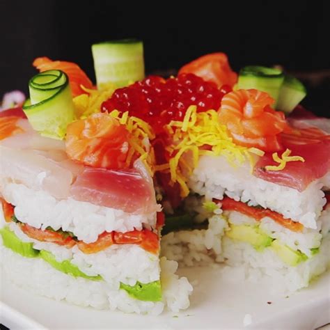 Sushi Cakes Are The Newest Crazy Food Fad Brit Co Sushi Recipes