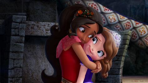 Elena And The Secret Of Avalor Elena And Sofia Hug By Princessamulet16