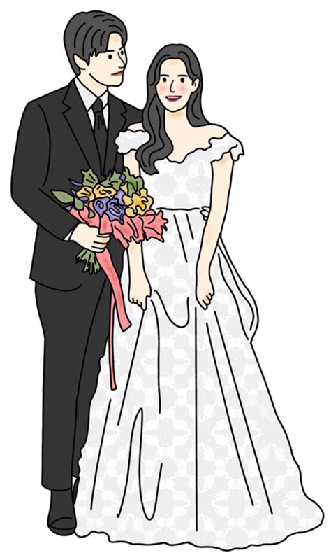 Hand Drawn Wedding Illustration 23564330 Png
