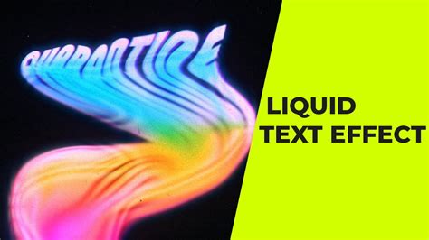 Glitch Liquid Melting Text Effect Photoshop Tutorial Youtube