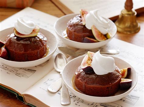 warm sticky figgy pudding recipe pudding recipes food network recipes desserts