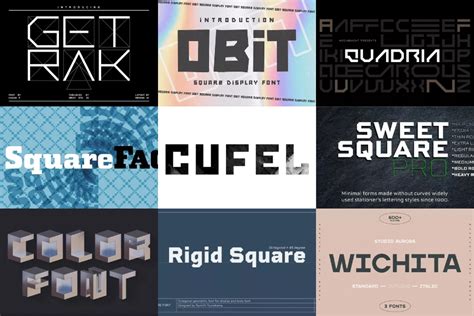 9 Best Square Fonts For Geometric Design