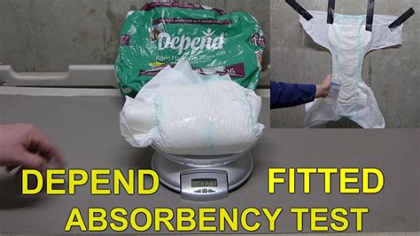 Depend Fitted Maximum Protection Absorbency Test Youtube