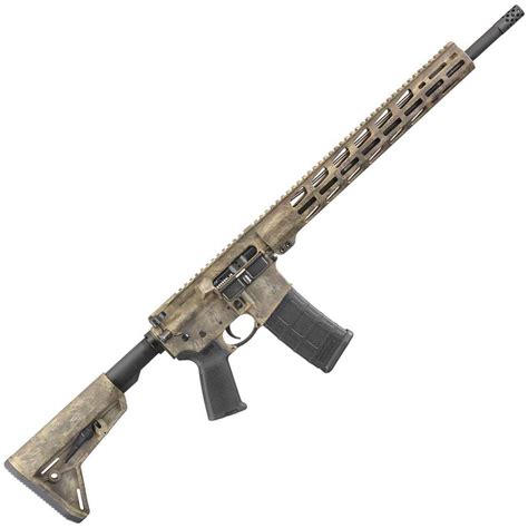 Ruger Ar 556 556mm Nato 18in Blackfrazzled Brown Semi Automatic