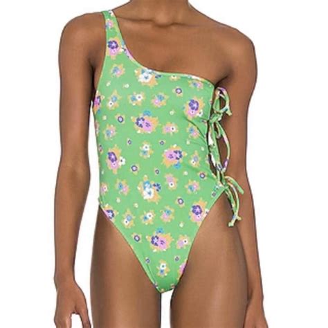 Frankies Bikinis Womens Swimsuit One Piece Depop