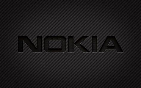 Download Wallpapers Nokia Carbon Logo 4k Grunge Art Carbon