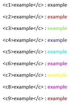 Here i leave you a video where we explain all the types of codes that exist. Because you can change the colours of the text in the band ...