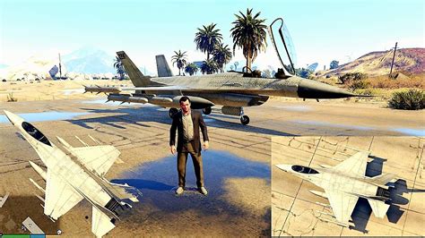 Grand Theft Auto V Gta 5 How To Fly Steal A Fighter Jet From Army