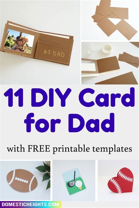 9 Diy Birthday Cards For Dad With Free Printables