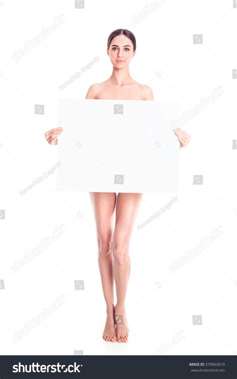 Sexy Naked Girl Poster Clean Skin Stockfoto 370063610 Shutterstock
