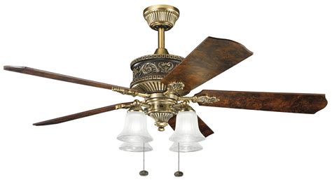 The company's reasonably priced collections similar to light fixtures offered by kichler, they take a contemporary approach to ceiling fan design with a number of versatile options that can fit into. Kichler Lighting 300161BAB Corinth 52" Traditional Ceiling ...