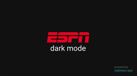 Enable Espn Dark Mode In 2 Easy Steps Guide And Preview Youtube