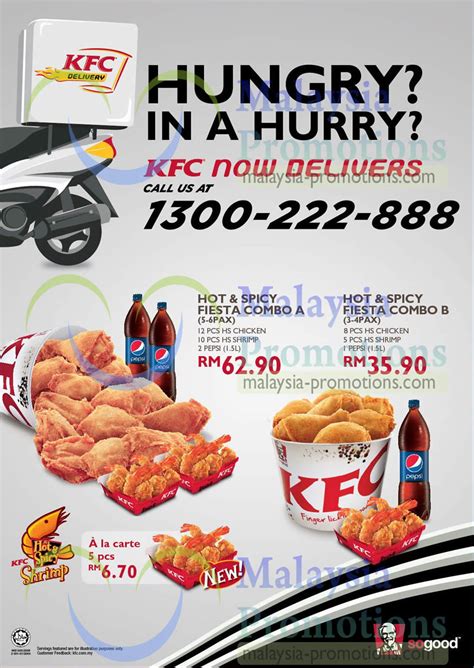Senarai menu kfc dan harga kfc di malaysia terkini banyak diskaun dan promosi. KFC Malaysia NEW Hot & Spicy Combo Meals 16 Jan 2013