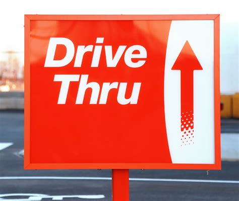 A takeaway restaurant , bank, etc designed so that customers can use it without leaving. Drive Thru Technologies That Improve Customer and Operator ...