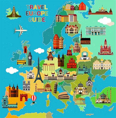 France Carte Europe Vacances Arts Guides Voyages