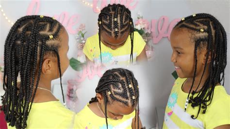 How to style boxbraids hairstyles by her youtube. Fulani Inspired Braids | Kids Natural Hair Braided ...