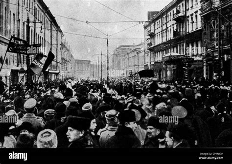 The February Revolution In Russia 1917 Stock Photo Alamy